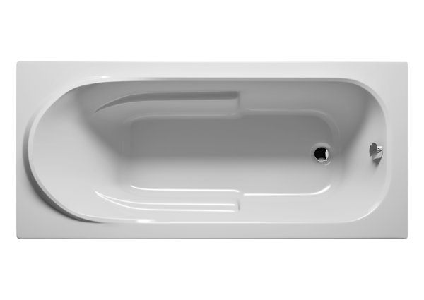 RIHO Columbia Rechteck-Badewanne, Einbau, 1-Sitzer, weiß, B00