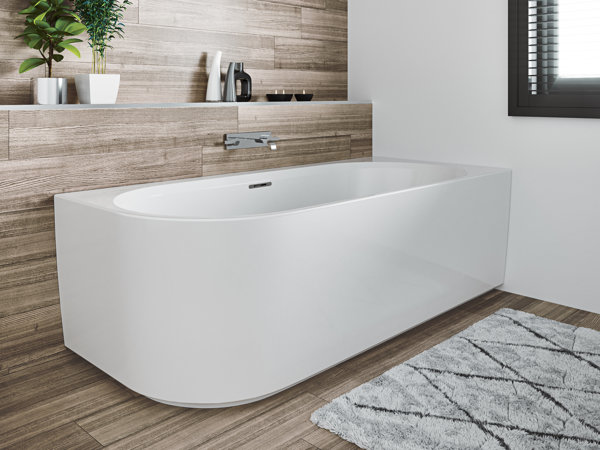 RIHO Desire Corner corner bathtub, version left, white, 184x84x60cm, 230 liters, B088