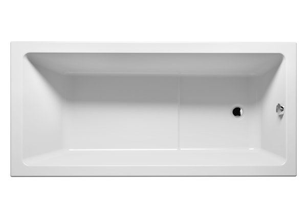 RIHO Lusso Plus rectangular bathtub, built-in, 1-seater, 170x80x48cm, 215 liters, white, B006001005