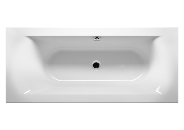 RIHO Lima rectangular bathtub, built-in, 2-seater, white, B0