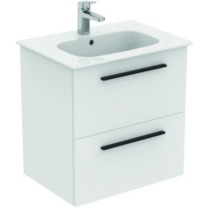 Ideal Standard i.life A furniture package w. Washbasin 60cm, & cabinet, handle black, K8742