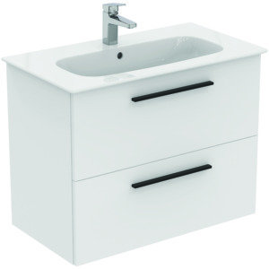 Ideal Standard i.life A furniture package w. Washbasin 80cm, u. Cabinet, handle black, K8744