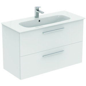 Ideal Standard i.life A furniture package w. Washbasin 100cm, u. Cabinet, handle chrome, K8745