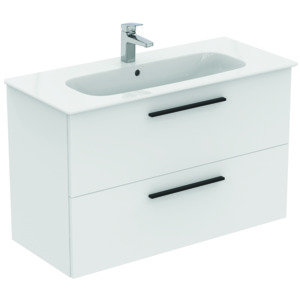 Ideal Standard i.life A furniture package w. Washbasin 100cm, & cabinet, handle black, K8746