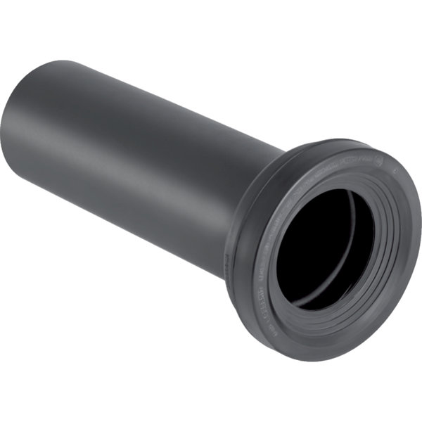 Geberit Monolith connection pipe for pedestal toilet total length 300mm, black