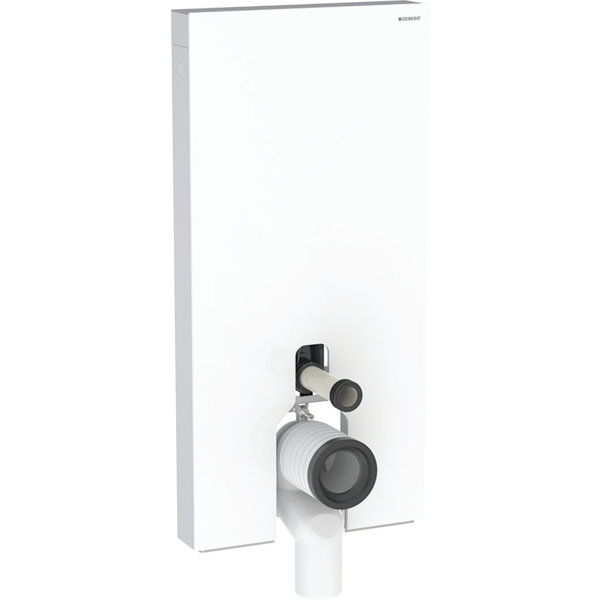 Geberit Monolith PLUS sanitary module for stand-alone toilet, 101cm, water connection on side, with ...