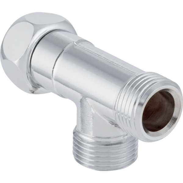 Geberit AquaClean T-piece with external thread, bright chrome-plated