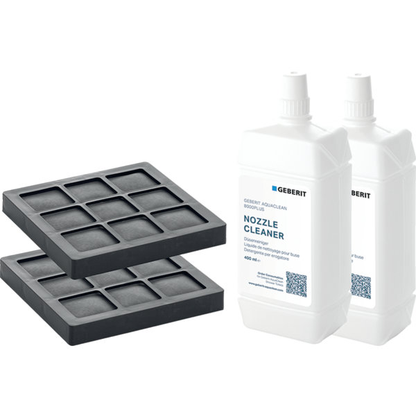 Geberit AquaClean filter set and cleaner set 2 for complete system