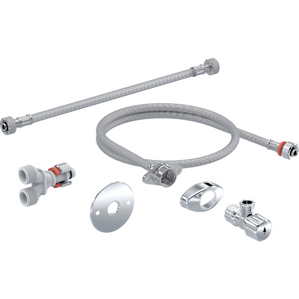 Geberit water connection set for flush-mounted sink 8/12 cm