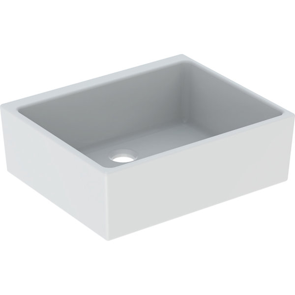 Geberit dwelling sink without overflow 50cm, white