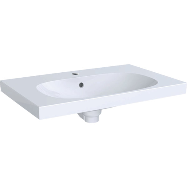 Geberit Acanto washbasin 500622, with tap hole, with overflow, 750x480mm