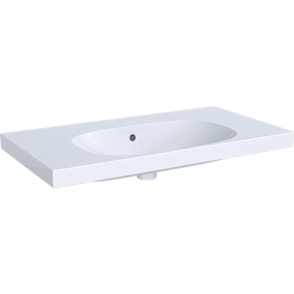 Geberit Acanto Wash basin 500624, without tap hole, with overflow, 900x480mm