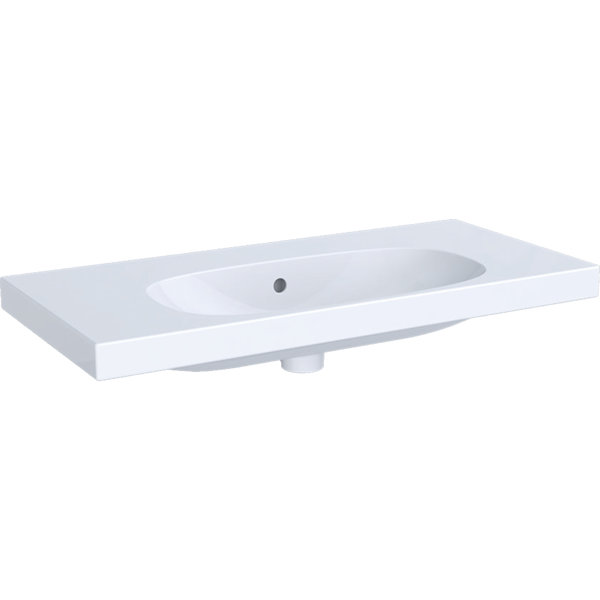 Geberit Acanto Wash basin Compact 500634, without tap hole, with overflow, 900x420mm