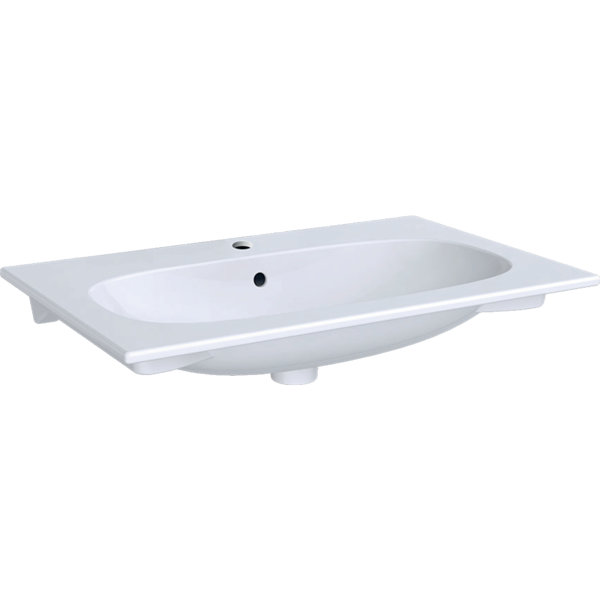 Geberit Acanto furniture washstand Slim 500641, with tap hole, with overflow, 750x480mm