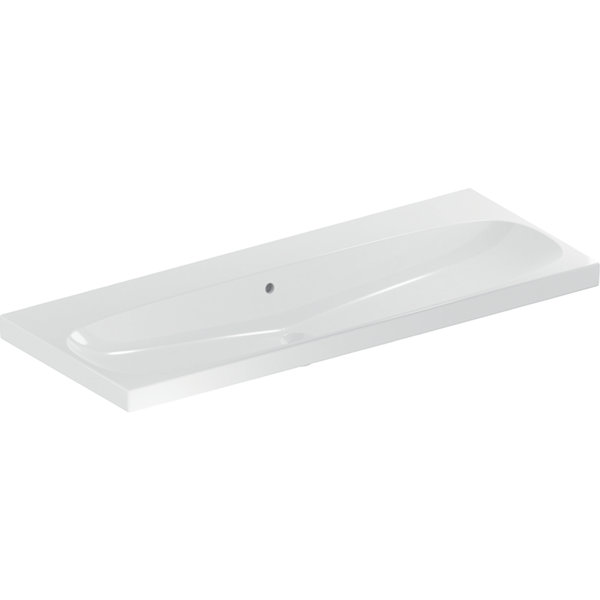 Geberit Acanto washbasin 501.880, without tap holes, with overflow, 1200x480 mm