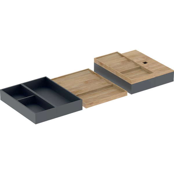 Geberit set drawer inserts for top drawer width 90 cm, 502.351.00.1