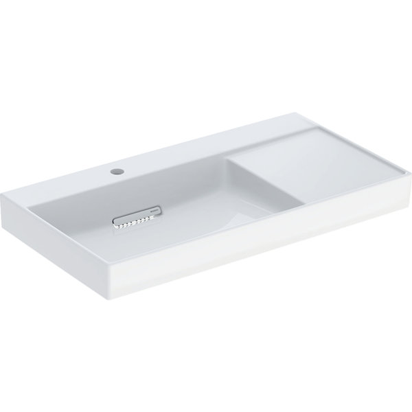 Geberit ONE washbasin outlet horizontal, shelf surface right, 90x14,2x48cm, 505.0