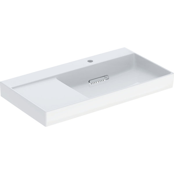 Geberit ONE washbasin outlet horizontal, shelf surface left, 90x14,2x48cm, 505.04