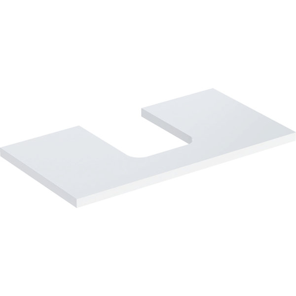 Geberit ONE washbasin plate, cutout center, for countertop washbasin bowl shape, 75x3x47cm, 505.272.00.