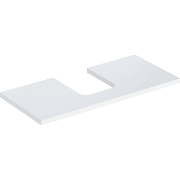 Geberit ONE washbasin plate, cutout center, for countertop washbasin bowl shape, 105x3x47cm, 505.274.00.