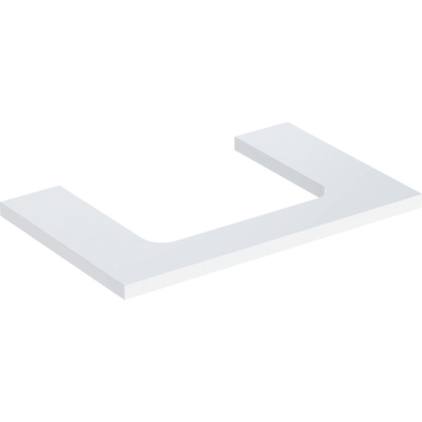 Geberit ONE washbasin plate, cut-out center, for countertop washbasin, 75x3x47cm, 505.282.00.