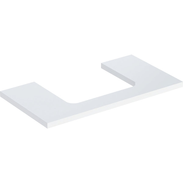 Geberit ONE washbasin plate, cut-out center, for countertop washbasin, 90x3x47cm, 505.283.00.