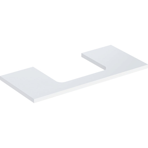 Geberit ONE washbasin plate, cut-out center, for countertop washbasin, 105x3x47cm, 505.284.00.