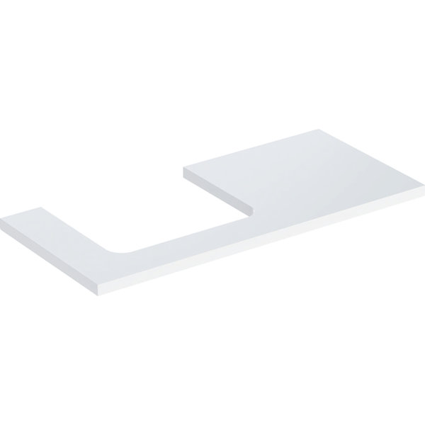 Geberit ONE washbasin plate, cut-out left, for countertop washbasin, 105x3x47cm, 505.304.00.