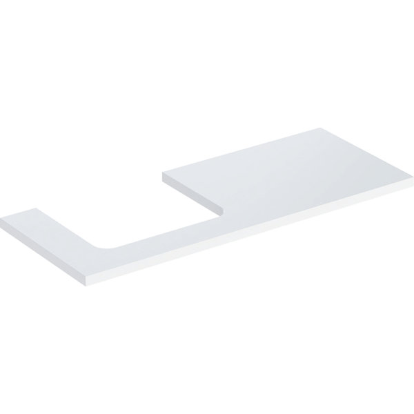 Geberit ONE washbasin plate, cut-out left, for countertop washbasin, 120x3x47cm, 505.305.00.