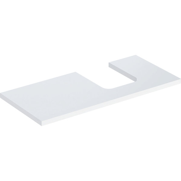 Geberit ONE washbasin plate, cut-out right, for countertop washbasin bowl shape, 105x3x47cm, 505.314...