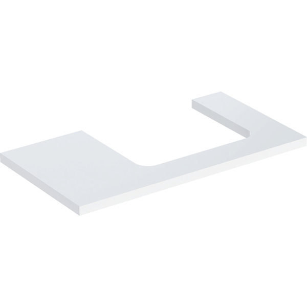 Geberit ONE washbasin plate, cut-out right, 90x3x47 cm, 505.323.00.