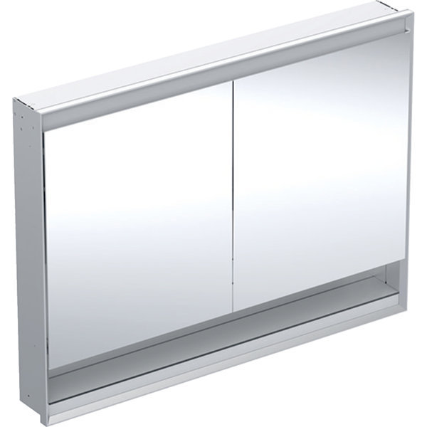 Geberit ONE mirror cabinet with ComfortLight, 2 doors, flush mounting, with niche, 120x90x15cm, 505....