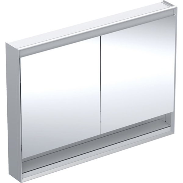 Geberit ONE mirror cabinet with ComfortLight, 2 doors, surface mounted, with niche, 120x90x15cm, 505...