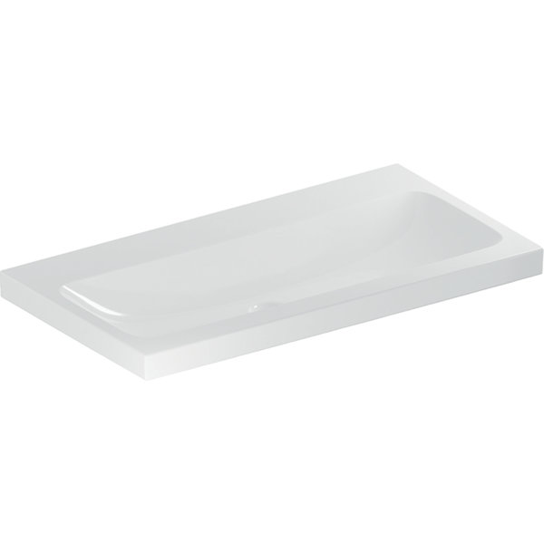 Geberit iCon Light washbasin, 90 cm x 48 cm, without tap hole, without overflow,501836