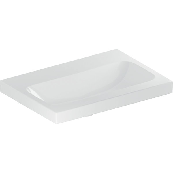 Geberit iCon Light washbasin, 60 cm x 42 cm, without tap hole, without overflow,501841