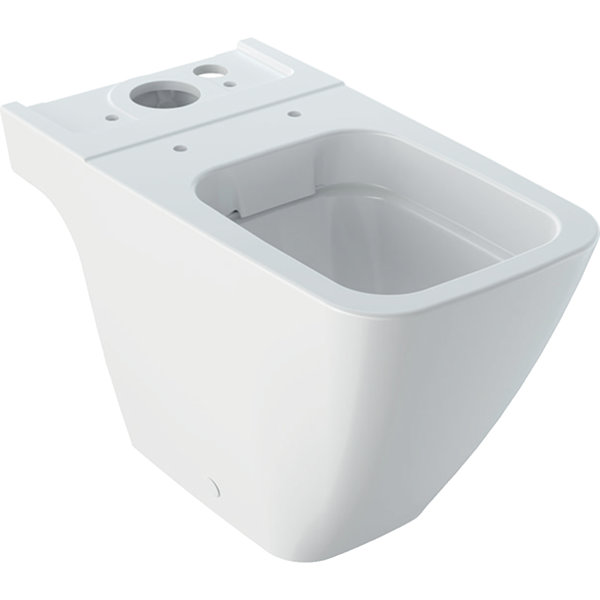 Geberit iCon Square stand-alone WC rimfree, for surface-mounted concealed cistern, 200930, low-flush...