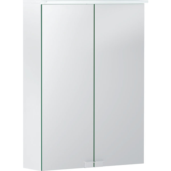 Geberit Option Basic mirror cabinet with lighting, two doors, width 50cm, 500257001