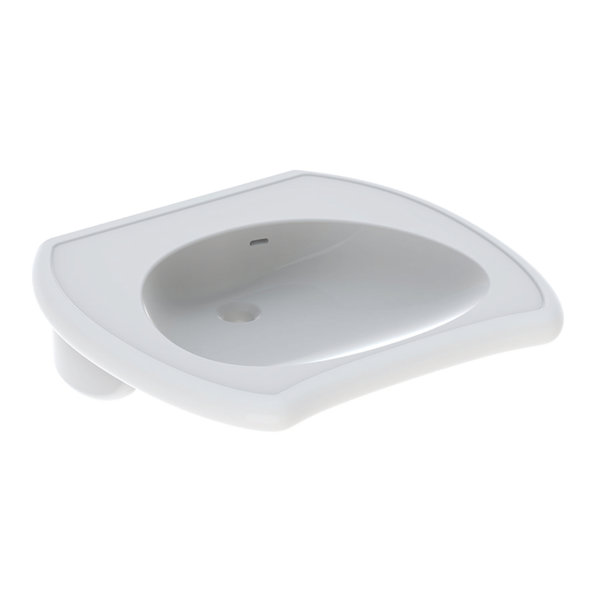 Geberit Vitalis washbasin, accessible by wheelchair 65cm, with overflow