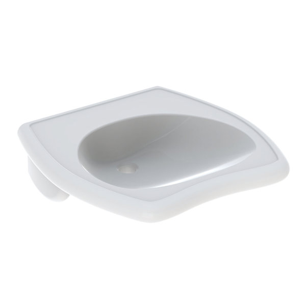 Geberit Vitalis washbasin, 55cm without overflow, accessible by wheelchair