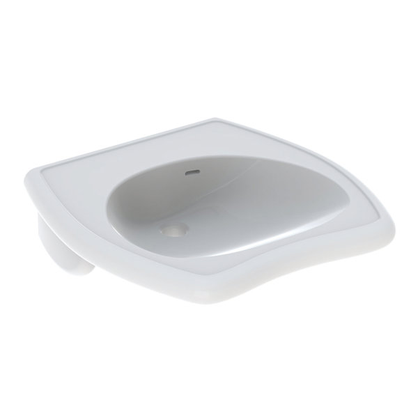 Geberit Vitalis washbasin, 55cm wheelchair accessible, with overflow