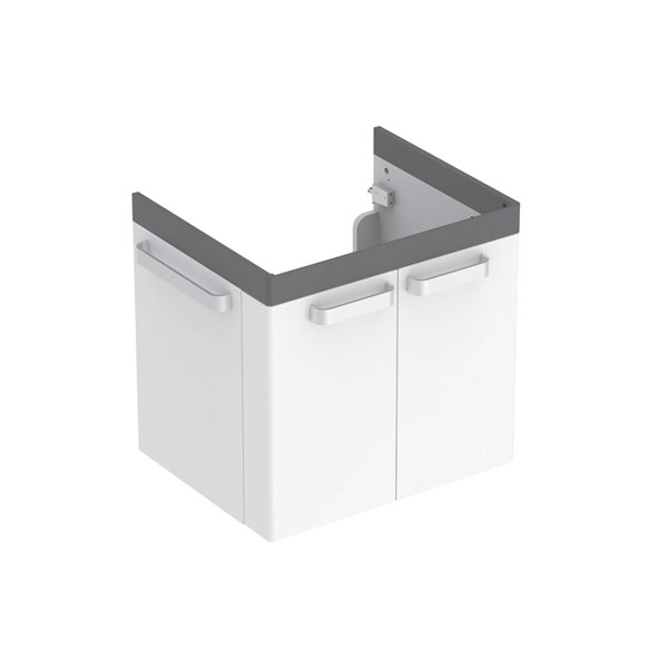 Geberit Renova Nr. 1 Comfort vanity unit, 650x620x525 mm, 808565, trim graphite matt