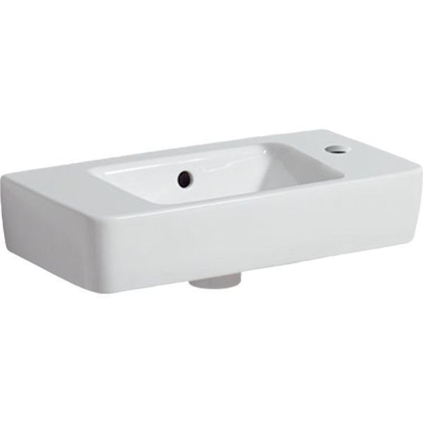 Geberit Renova Nr.1 Comprimo New hand wash basin, 50x25cm, 276150, with tap hole right