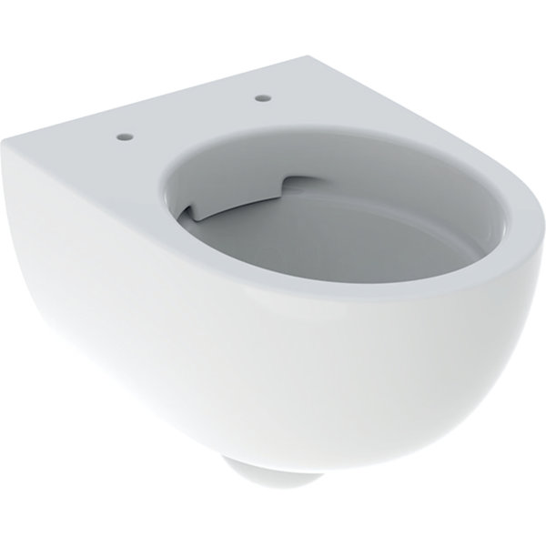 Geberit Renova Compact wall-hung WC, 500377, shortened projection, rimfree, closed form