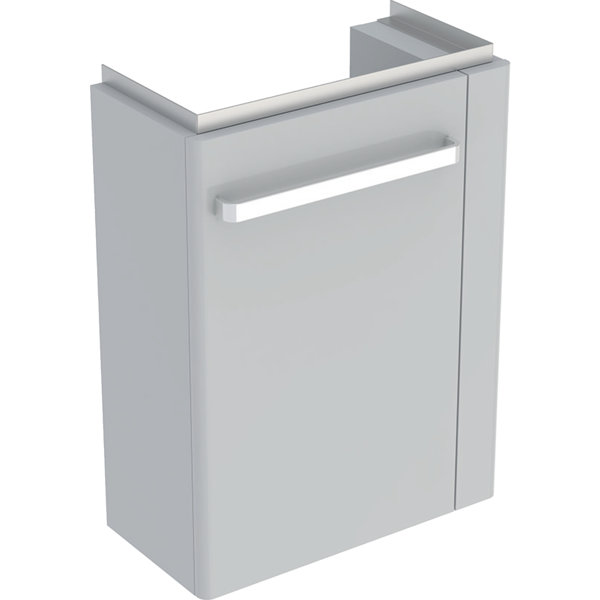 Geberit wash hand basin vanity unit Renova Nr. 1 Comprimo New, towel rail right, 448x604x222mm light...