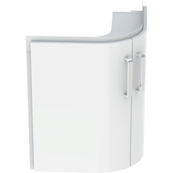 Geberit corner wash hand basin vanity unit Renova Nr. 1 Comprimo new 482x605x482mm white matt / whit...