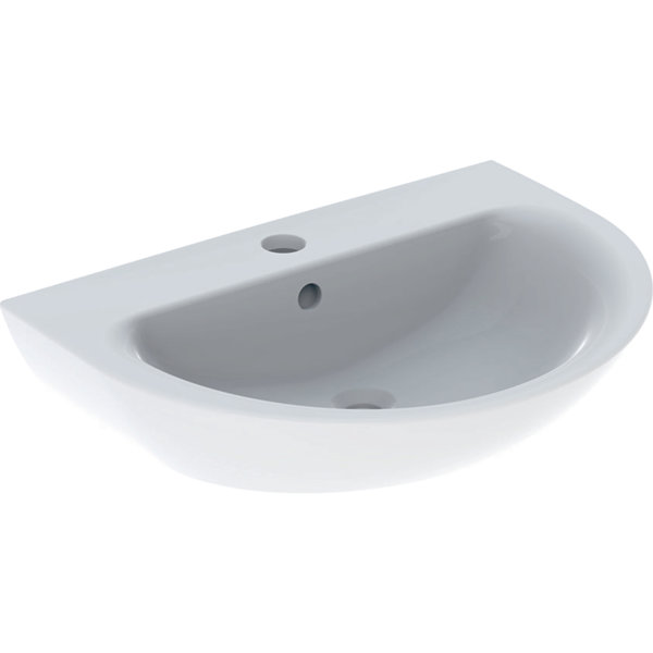 Geberit Renova washbasin, 1 tap hole, with overflow, width: 70cm