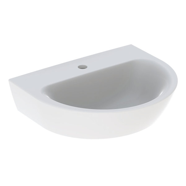 Geberit Renova washbasin, 1 tap hole, without overflow, width: 55cm