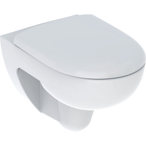 Geberit Renova Set wall-hung WC, Rimfree, with WC seat, white, 500801001