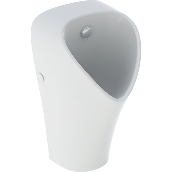 Geberit urinal Narva, inlet from rear, outlet to rear, rimfree