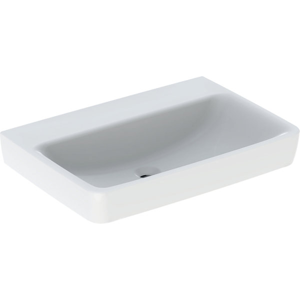 Geberit Renova Plan, washbasin, 70x48 cm, without tap hole, without overflow, 501647